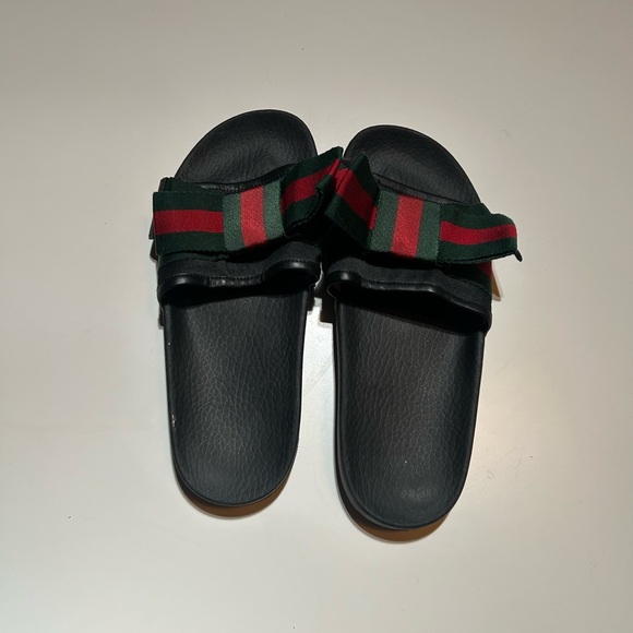 Gucci Web BowTie Flip Flop - Picture 1 of 3